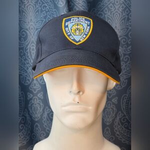 NYPD City Of New York Police Department Navy Blue Shield Hat Cap Adjustable